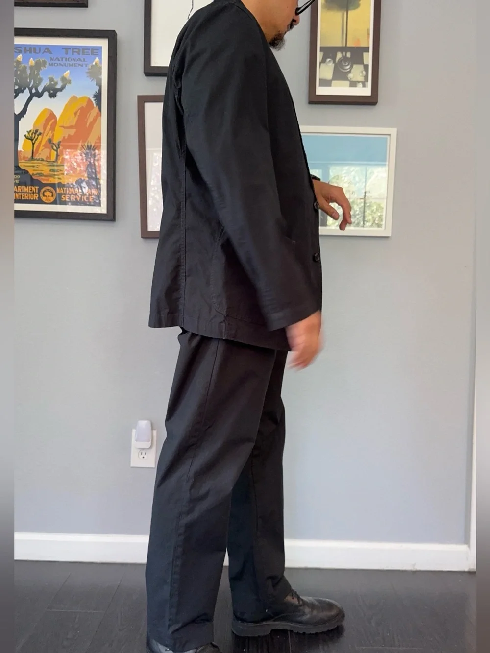 Buck Mason Parachute Poplin Carry-On Jacket Black Large